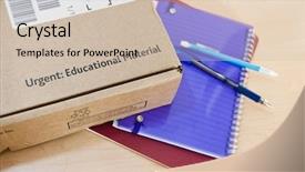  Presentation with distance learning - PPT theme having material resources - high angle shot of distance background and a  colored foreground