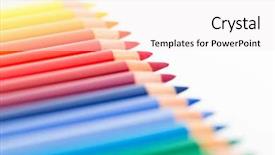  Presentation with pink colour food - Audience pleasing slides consisting of material return - colour pencil close up backdrop and a sky blue colored foreground