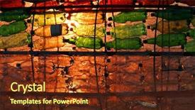  Presentation with bottles - Audience pleasing presentation design consisting of material return - plastic bottles - abstract background backdrop and a tawny brown colored foreground