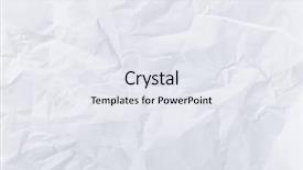  Presentation with cream gold texture paper - Slides with material return - white creased paper background and a sky blue colored foreground