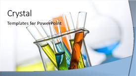 Presentation with material science - Amazing slides having material science - chemistry laboratory equipment test tubes backdrop and a white colored foreground
