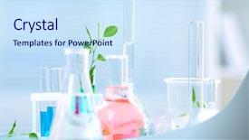  Presentation with material science - Audience pleasing PPT layouts consisting of material science - different laboratory glassware with color backdrop and a sky blue colored foreground