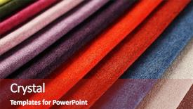  Presentation with tissue - Slide set having material selection - scraps of colored tissue close background and a crimson colored foreground