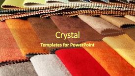  Presentation with tissue - Colorful presentation theme enhanced with material selection - scraps of colored tissue close backdrop and a tawny brown colored foreground