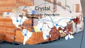  Presentation with wholesale - PPT theme enhanced with bricks for wholesale distribution background and a coral colored foreground