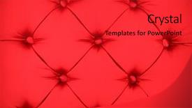  Presentation with fabric - Beautiful slide set featuring materiel - chair fabric pattern background backdrop and a red colored foreground