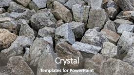  Presentation with next - Slide set with materiel - stack of natural stone is background and a  colored foreground