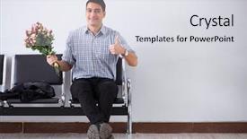  Presentation with maternity - Audience pleasing slide set consisting of maternal emergency - happy dad waiting for news backdrop and a  colored foreground