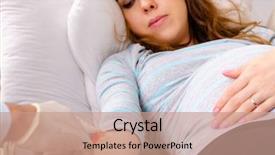  Presentation with pregnant woman doctor - Cool new presentation theme with maternal emergency - young handsome doctor visiting pregnant backdrop and a  colored foreground