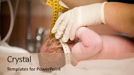  Presentation with delivery baby - Audience pleasing presentation consisting of maternal health - newborn baby girl right backdrop and a coral colored foreground