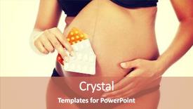  Presentation with medicine pregnant woman - Cool new PPT layouts with maternal infection - young beautiful pregnant woman holding backdrop and a coral colored foreground