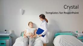  Presentation with complaints - Slides enhanced with maternity hospital - voicing complaints background and a light gray colored foreground