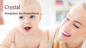  Presentation with mother baby - Cool new theme with casual leave - mother and baby backdrop and a lemonade colored foreground