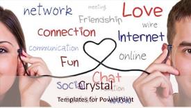  Presentation with cable - Amazing presentation having mates usb cable and human backdrop and a  colored foreground