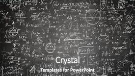  Presentation with math - PPT layouts consisting of math - blackboard with calculations background and a dark gray colored foreground