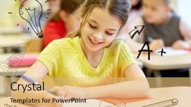  Presentation with math kids - Amazing PPT layouts having math - education elementary school learning backdrop and a yellow colored foreground