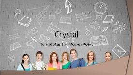  Presentation with math students - PPT layouts consisting of math - education school and people concept background and a light gray colored foreground