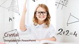  Presentation with math kids - Beautiful PPT layouts featuring kids math - education and school concept backdrop and a lemonade colored foreground