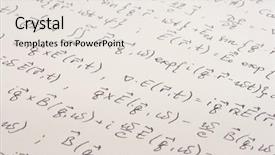  Presentation with intelligence - Beautiful theme featuring multiple intelligence - physical equations and formula electromagnetics backdrop and a sky blue colored foreground
