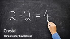  Presentation with math simple - Cool new presentation theme with math chalkboard blackboard hand writing backdrop and a dark gray colored foreground