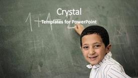  Presentation with wheelchair accessible for children in school - Beautiful presentation theme featuring math education - children at school classroom backdrop and a gray colored foreground