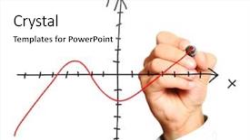  Presentation with math - Audience pleasing PPT theme consisting of math equations - close-up of a male hand backdrop and a white colored foreground