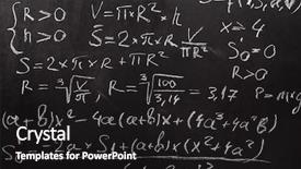  Presentation with equation - Colorful theme enhanced with math equations - mathematical equation backdrop and a dark gray colored foreground