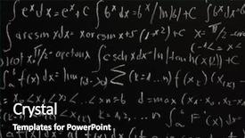  Presentation with chalk board - Slides having handwriting examination - math formula on the chalk background and a black colored foreground