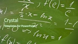  Presentation with free school - Colorful presentation enhanced with math formulas on school blackboard backdrop and a tawny brown colored foreground