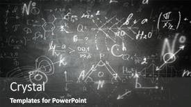  Presentation with geometry - Theme having math-geometry-formulas-on-background background and a dark gray colored foreground