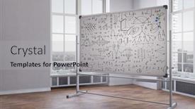  Presentation with geometry - Slides consisting of math-geometry-formulas-on-background background and a light gray colored foreground