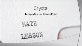  Presentation with math lesson - PPT layouts enhanced with math-lesson-text-written background and a white colored foreground