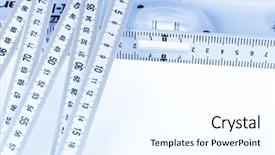 Presentation with math - Colorful slide set enhanced with math ratio proportion - folding ruler building level backdrop and a cool aqua colored foreground