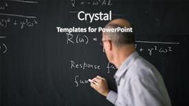  Presentation with math teacher - Colorful slide set enhanced with math teacher drawing fuction graph backdrop and a dark gray colored foreground