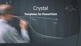  Presentation with math graph - PPT layouts with math-teacher-drawing-fuction-graph background and a dark gray colored foreground