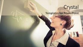  Presentation with math teacher - Slide deck consisting of math teacher or docent cleaning background and a lemonade colored foreground