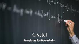  Presentation with math teacher - PPT theme enhanced with mathclass - detail of the hand background and a dark gray colored foreground