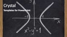  Presentation with rough - Slides consisting of mathematic graph - rough white chalk drawing background and a dark gray colored foreground