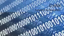  Presentation with binary - Slide deck consisting of mathematic wallpaper - abstract binary code background and a teal colored foreground