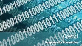  Presentation with code - Cool new PPT layouts with mathematic wallpaper - abstract binary code backdrop and a teal colored foreground