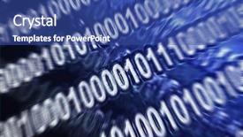  Presentation with code - Audience pleasing PPT theme consisting of mathematic wallpaper - abstract binary code backdrop and a ocean colored foreground