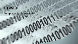  Presentation with code - Beautiful slides featuring mathematic wallpaper - abstract binary code backdrop and a light gray colored foreground