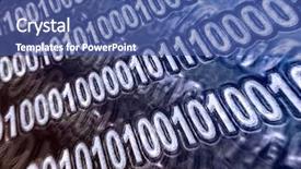  Presentation with binary - Presentation design consisting of mathematic wallpaper - abstract binary code background and a ocean colored foreground