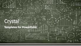  Presentation with chalkboard - Colorful theme enhanced with mathematic wallpaper - background conceptual image with business backdrop and a gray colored foreground