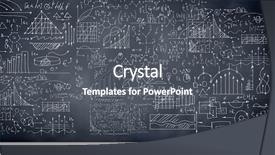  Presentation with chalkboard - Cool new slides with mathematic wallpaper - background conceptual image with business backdrop and a dark gray colored foreground