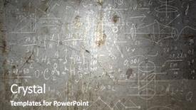  Presentation with chalkboard - Presentation theme consisting of mathematic wallpaper - background conceptual image with business background and a gray colored foreground