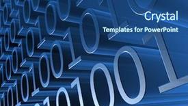  Presentation with code - PPT theme with mathematic wallpaper - binary code background and a ocean colored foreground