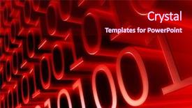  Presentation with coding binary code blue polygonal - Presentation theme having mathematic wallpaper - binary code background and a wine colored foreground