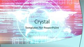  Presentation with interface - Colorful slide deck enhanced with mathematic wallpaper - interface against blue background backdrop and a cool aqua colored foreground