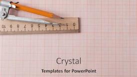 Presentation with math graph - PPT layouts with mathematical-instruments-over-the-corner background and a lemonade colored foreground